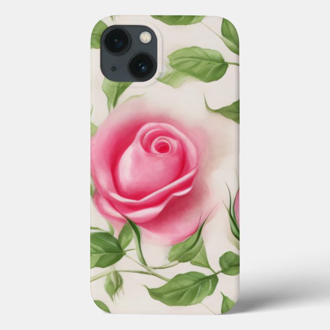 Schönes Pastellmuster der Rose Case-Mate iPhone Hülle (Rückseite)