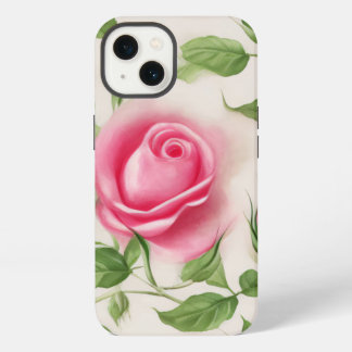 Schönes Pastellmuster der Rose iPhone Hülle