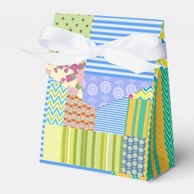 Schönes Patchwork-Design Geschenkschachtel (Vorderseite)