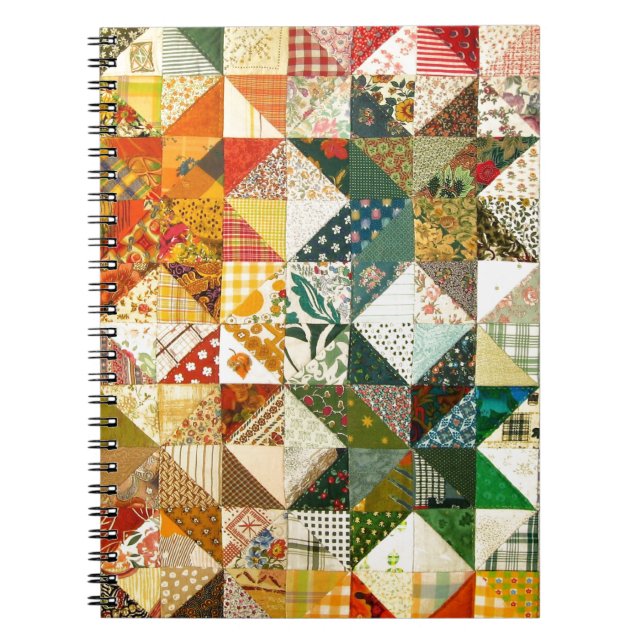 Schönes Patchwork Notizblock (Vorderseite)