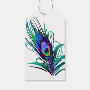 Schönes Peacock Feather Geschenkanhänger