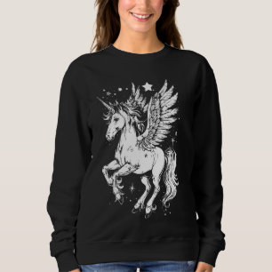 Schönes Pegasus Winged Horse Mythisches Griechisch Sweatshirt