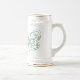 Schönes Pentagramm Stein Bierglas