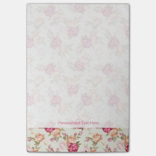 Schönes Perlmuster in Farbe auf Grün Post-it Klebezettel