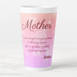 Schönes Personalisiertes Muttergedicht Milchtasse