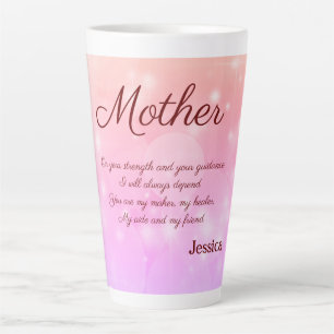 Schönes Personalisiertes Muttergedicht Milchtasse