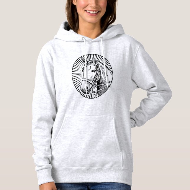 Schönes Pferd Hoodie (Vorderseite)