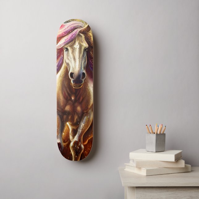 Schönes Pferd Skateboard (Wandkunst)