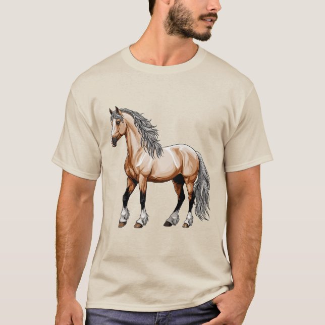Schönes Pferd T-Shirt (Vorderseite)