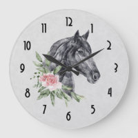 Schönes Pferdekopf Portrait Wasserfarbe