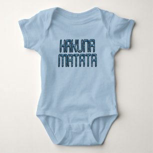 Schönes Phantastisches 3D-Swahili Hakuna Matata Te Baby Strampler