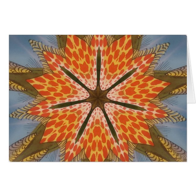 Schönes phantastisches afrikanisches Designtier (Vorderseite (Horizontal))