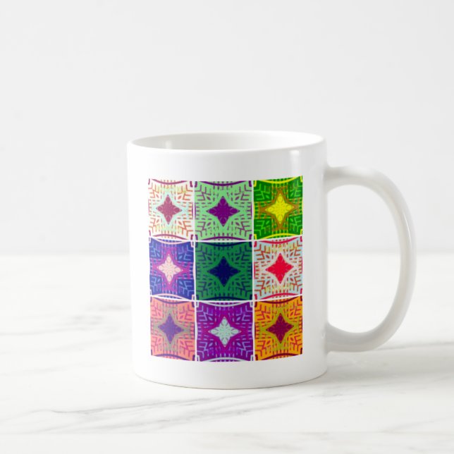 Schönes Phantastisches afrikanisches Druckmuster Kaffeetasse (Rechts)