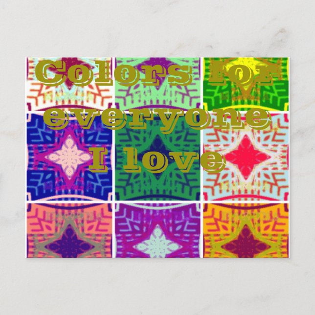 Schönes Phantastisches afrikanisches Druckmuster Postkarte (Vorderseite)