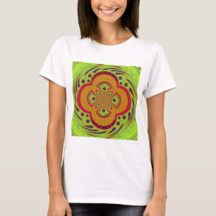 Schönes phantastisches afrikanisches Mandala-Muste T-Shirt