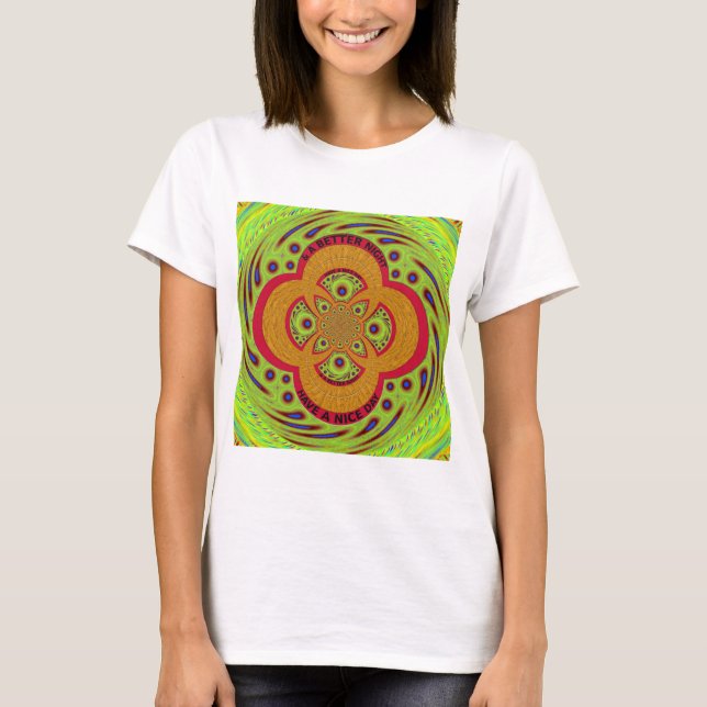 Schönes phantastisches afrikanisches Mandala-Muste T-Shirt (Vorderseite)