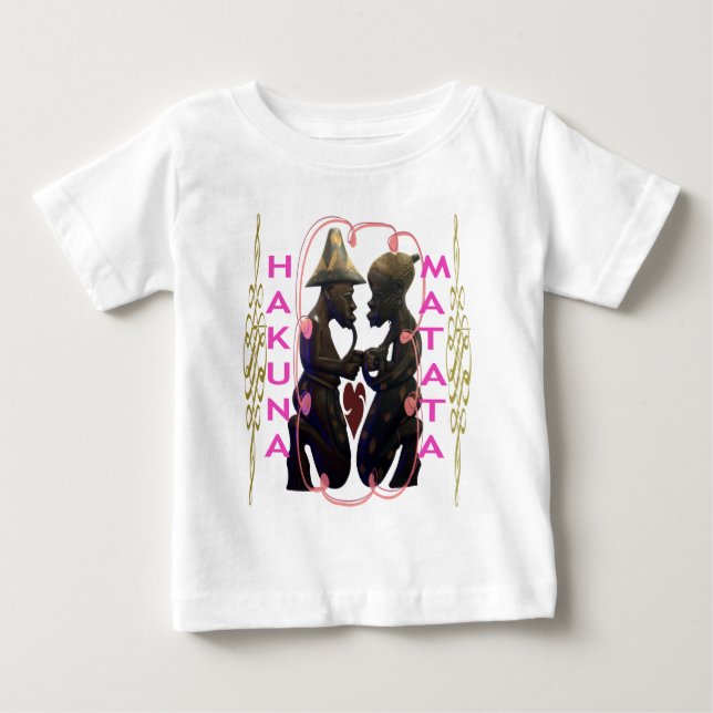 Schönes Phantastisches Afrikanisches Paar: Eine ro Baby T-shirt (Vorderseite)