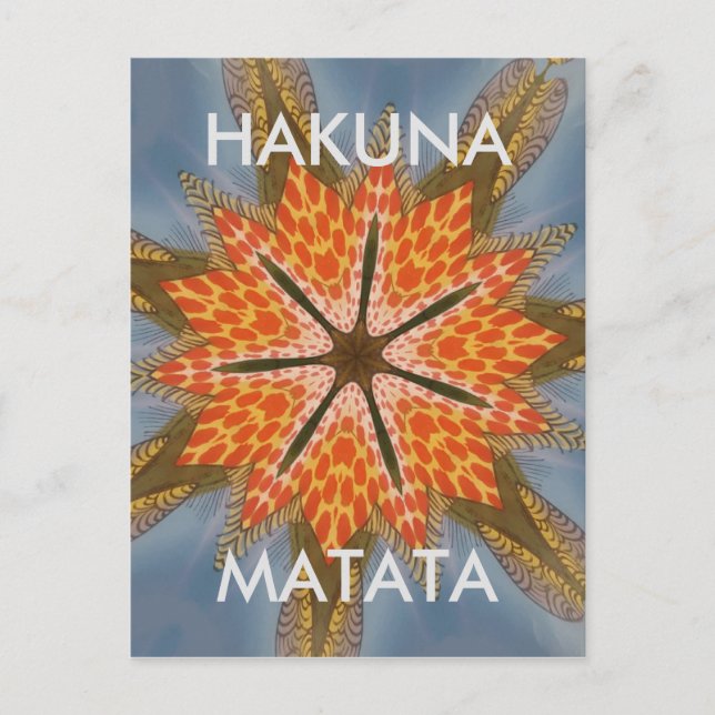 Schönes Phantastisches afrikanisches Star Print De Postkarte (Vorderseite)