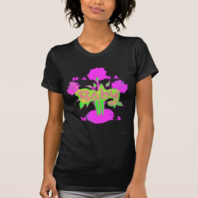 Schönes Phantastisches Baby Pink Inspiration Blume T-Shirt (Vorderseite)