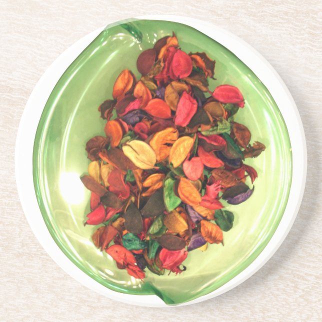 Schönes, phantastisches Design der Rose Sandstein Untersetzer (Vorne)