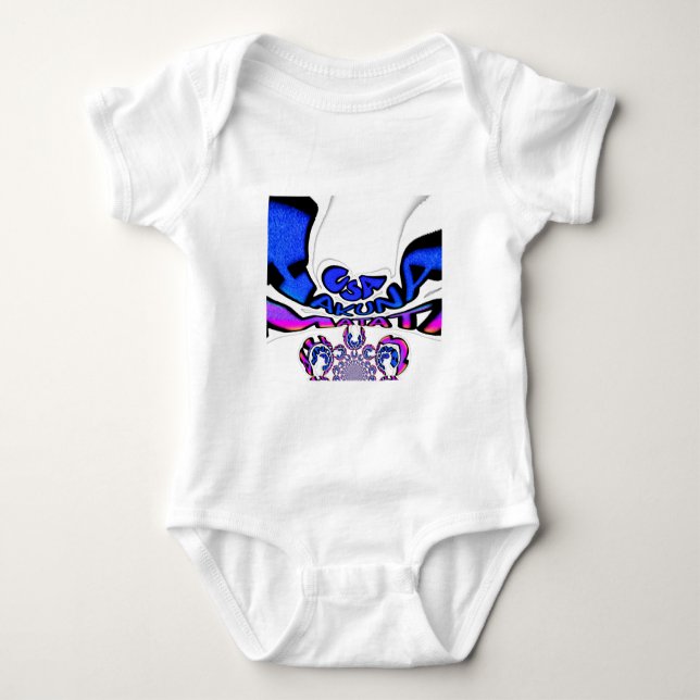 Schönes, Phantastisches Design von USA Fun Text Ar Baby Strampler (Vorderseite)