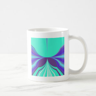 Schönes phantastisches Lila Cyan Motiv Design Kaffeetasse