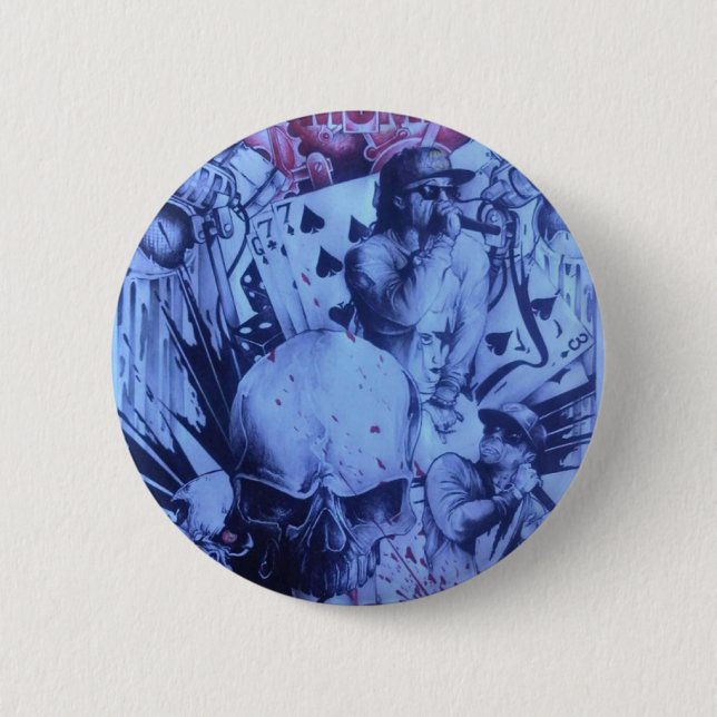 Schönes phantastisches Online-Skeezers-künstlerisc Button (Vorderseite)