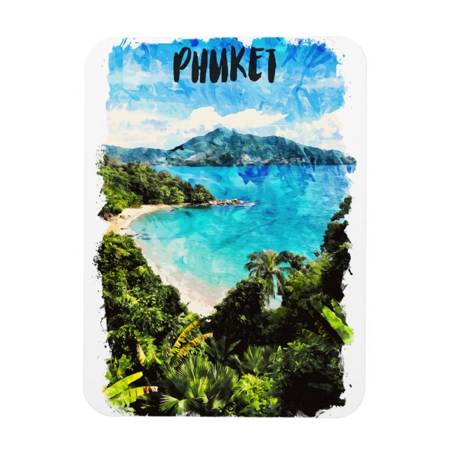 Schönes Phuket Thailand Beach Paradies Magnet (Vertikal)