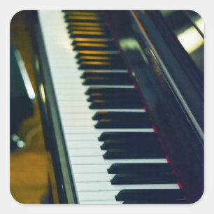 Schönes Piano Quadratischer Aufkleber