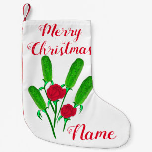 Schönes Pickle Bouquet mit Rose Thunder_Cove Kleiner Weihnachtsstrumpf