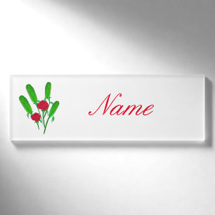 Schönes Pickle Bouquet mit Rose Thunder_Cove Namenschild