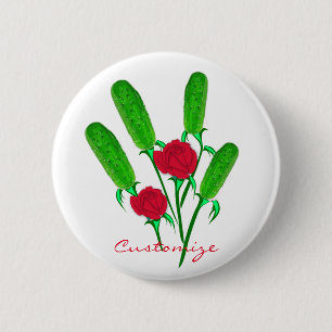 Schönes Pickle Bouquet mit RosesThunder_Cove Button