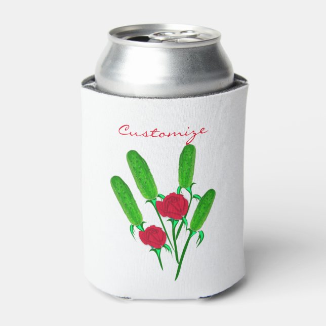 Schönes Pickle Bouquet mit RosesThunder_Cove Dosenkühler (Kanne Vorderseite)