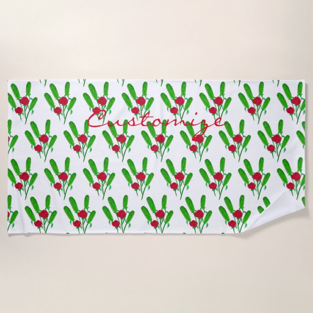 Schönes Pickle Bouquet mit RosesThunder_Cove Strandtuch (Vorderseite)