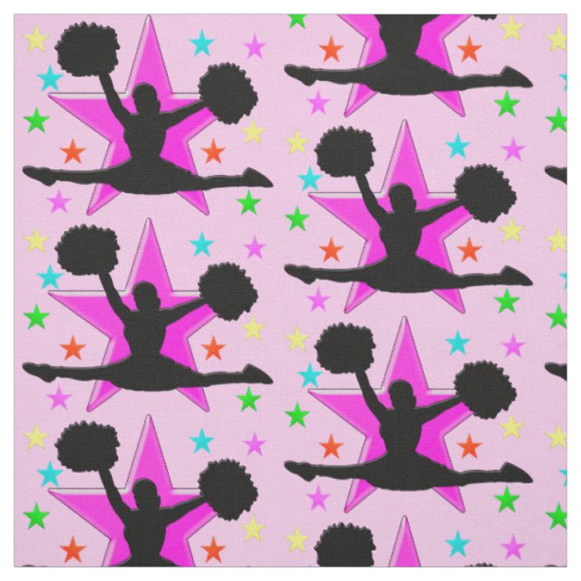 SCHÖNES PINK CHEERLEADFABRIK STOFF (Muster)