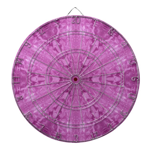 Schönes Pink Girl Lace Kaleidoscope Muster Dartscheibe (vorne)