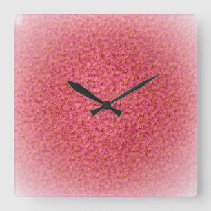 SCHÖNES PINK GOLD MODERN TRENDY ABSTRAKT QUADRATISCHE WANDUHR