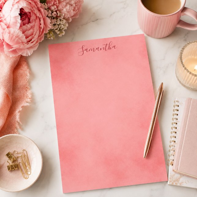 Schönes Pink-Parchment-Geschirr Briefpapier (Von Creator hochgeladen)