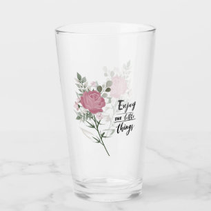 Schönes Pink Stem Rose Wertungsquote Glas
