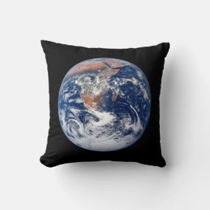 Schönes Planet Erde Keuchen Kissen