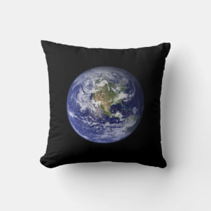 Schönes Planet Erde Keuchen Kissen