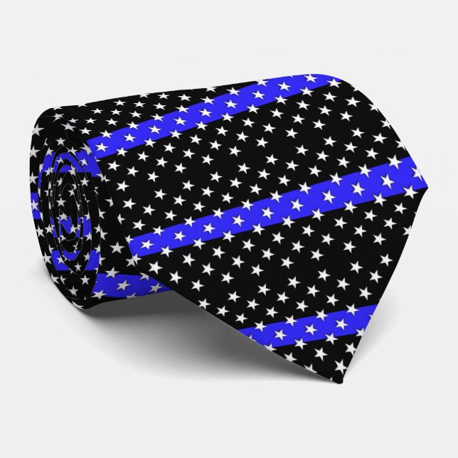 Schönes Polizei-US Flagge Krawatte (Gerollt)