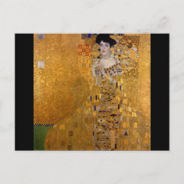 Schönes Portrait einer Dame von Gustav Klimt, Deko Postkarte
