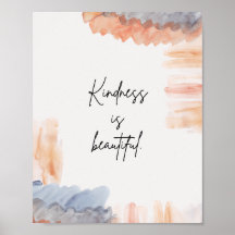 Schönes Poster Wasserfarbe Inspirierende Wandkunst