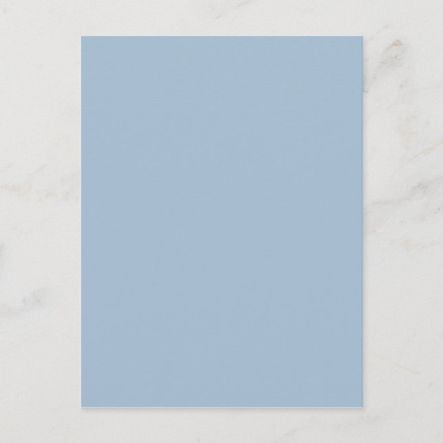 Schönes Pulver Blau, schick Solid Farbe Hintergrun Postkarte (Vorderseite)