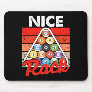 Schönes Rack Lustiger Billardspieler Poolbillard V Mousepad
