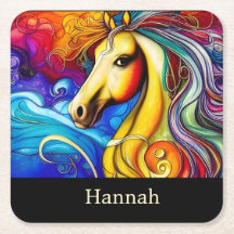 Schönes Rainbow Horse Portrait