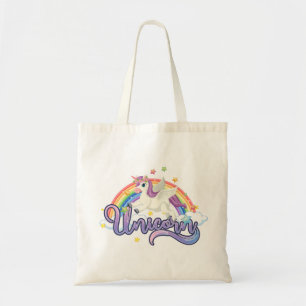 Schönes Rainbow Unicorn Tragetasche