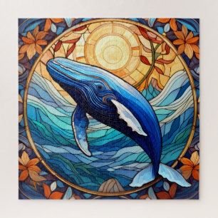 Schönes Rätsel der Tropischen Buntglaskunst