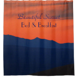 Schönes Red Sunset Bed and Breakfast Duschvorhang